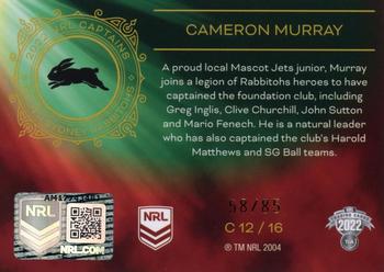 2022 NRL Elite - Captains #C12 Cameron Murray Back